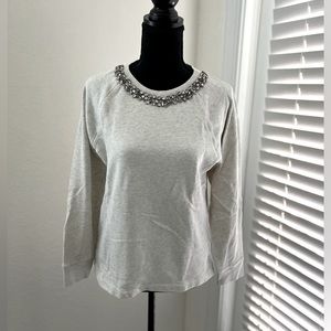 J.Crew Jeweled Crewneck Sweatshirt